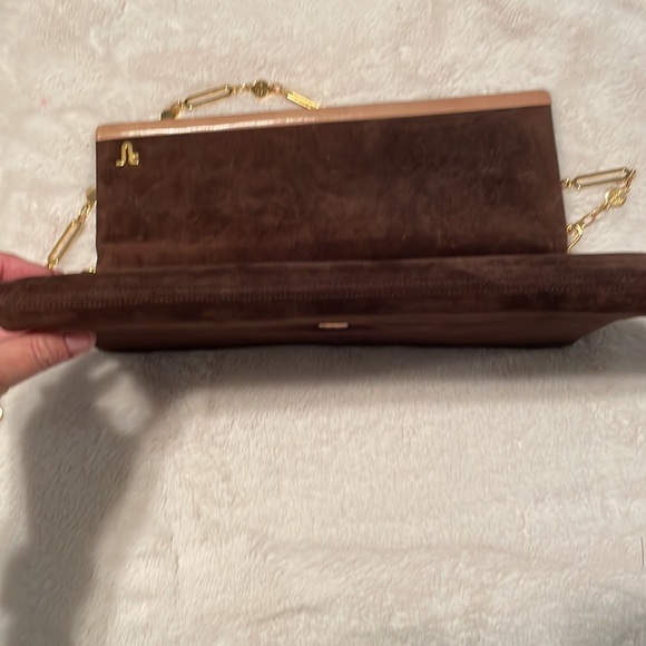 Vintage Raphael Salato suede clutch bag - Picture 12 of 14